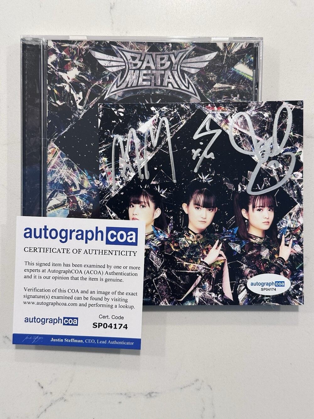AUTOGRAPHED SIGNED Babymetal Metal Forth Su Metal CD COA ACOA #10